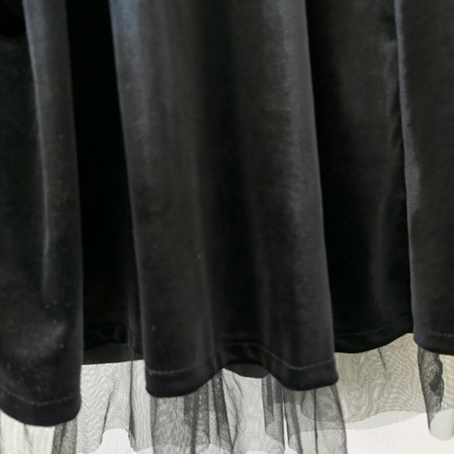 Long velvet dress new, black, size M