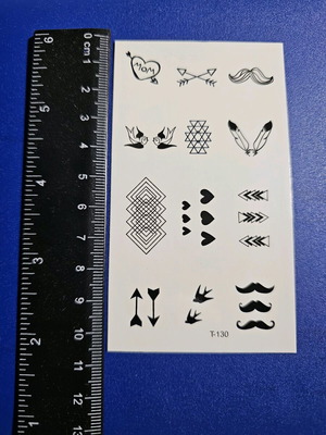 Tattoo T-130 Καινούργιο Αυτοκόλλητο Αδιάβροχο