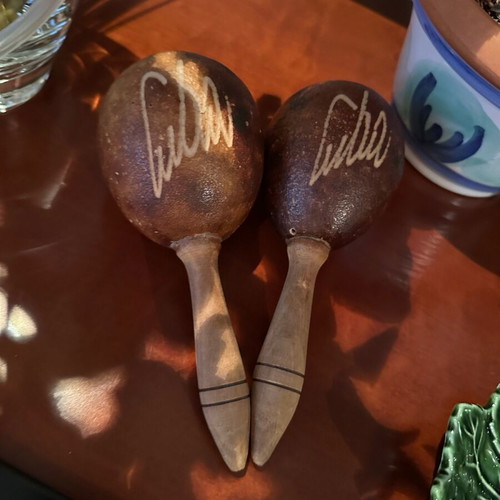 Cuban handmade maracas new, wooden percussion instruments