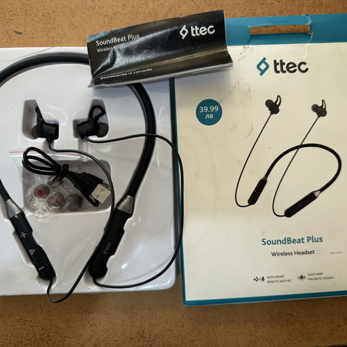 Ttec SoundBeat Plus Wireless Headset new Bluetooth earbuds