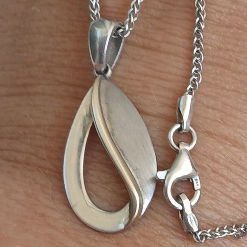 925 silver necklace with 42 cm chain and 3 cm extension