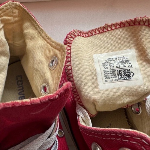 All Star Converse red size 38 used sneakers