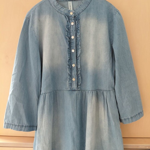 Lumina blouse shirt style XL used, soft denim cotton