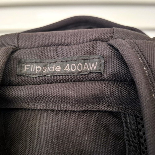 Lowepro Flipside 400AW camera backpack used with all weather cover