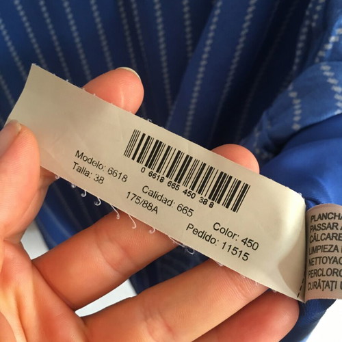 Massimo Dutti silk tunic dress, M, blue