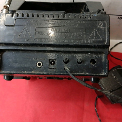 Tele RTV-002 vintage small TV and radio used