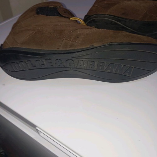 Dolce & Gabbana Men's Ankle Boots Size 45 Brown Suede Like New