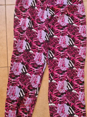 Printed pants like new, size L / 40 / 12, multicolored