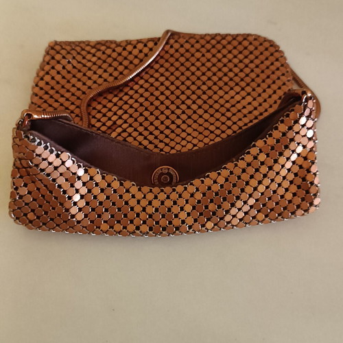 A-Cold-Wall vintage hand bag with bronze strass and size 16x16-18