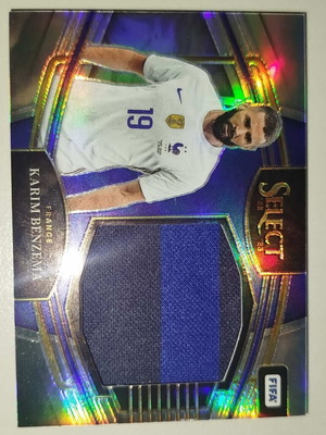Karim Benzema 2022-23 Panini Select FIFA Soccer Jumbo Swatches Relic memorabilia like new