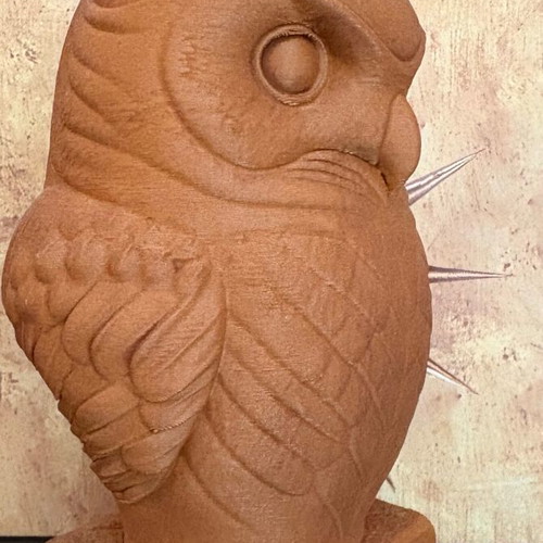 Decorative Owl 15cm like new, minimal rustic style