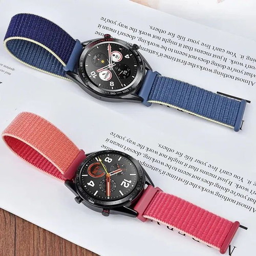 Textile Watch Straps with Velcro for Samsung Huawei Amazfit Garmin new