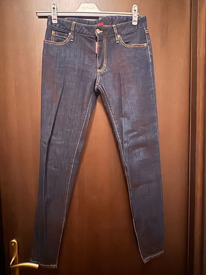 Γυναικείο τζιν Dsquared2 σαν καινούργιο, μέγεθος L 40 12, μπλε καφέ