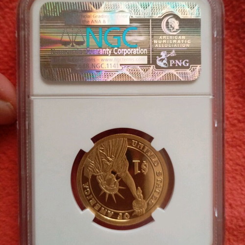 1 dollar slab like new Ngc pf69 ultra cameo
