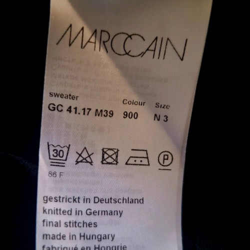 Marc Cain Long Black Blouse New With Fornarina Belt