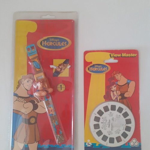 Children's Watch and View Master Hercules new, sealed set