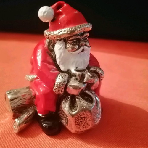 Silver-plated Santa Claus in excellent condition