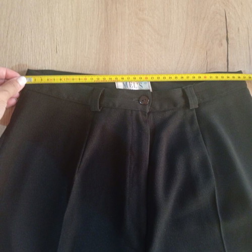 Women's black pants size M like new, waist 72cm