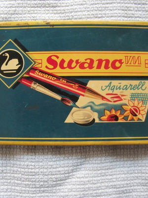 Swano VM metal paint box used, 1960-1970 decade