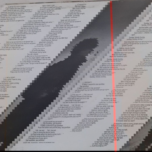 U2 - WAR (1983) VINYL- ΣΠΑΝΙΟ ΣΥΛΛΕΤΙΚΟ ΜΕ ΣΦΑΛΜΑ ΠΑΡΑΓΩΓΗΣ-ΙΔΙΑ ΕΤΙΚΕΤΑ -Β' ΠΛΕΥΡΑ-ΣΕ ΚΑΘΕ ΠΛΕΥΡΑ