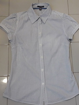 Jacob shirt used, size XS, white and blue