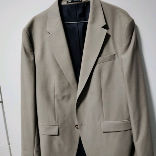 Zara Men's Jacket Size 52 New, Beige