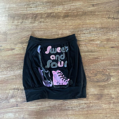 Women’s strapless blouse used, one size, black