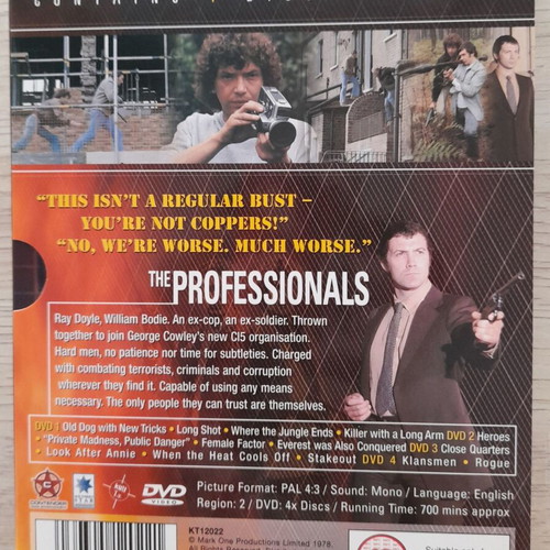The Professionals DVD used, 4 seasons set without Greek subtitles
