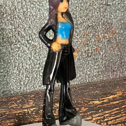 Collectible Mini Anime Style Figure 6.5cm new, girl with trench coat
