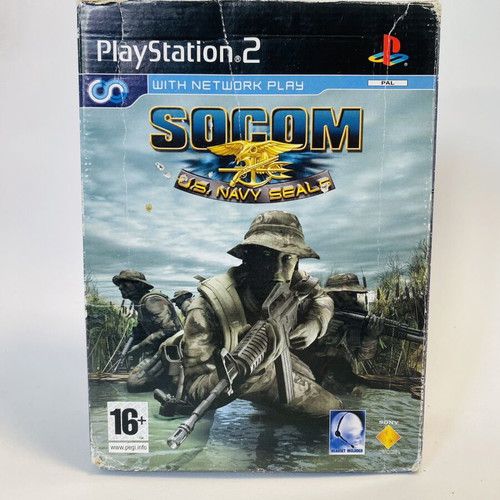 Socom US Navy Seals PS2 game with headset, used, English