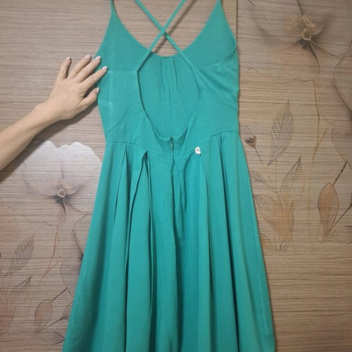 BSB dress with crossed straps and zipper, 100% viscose, like new