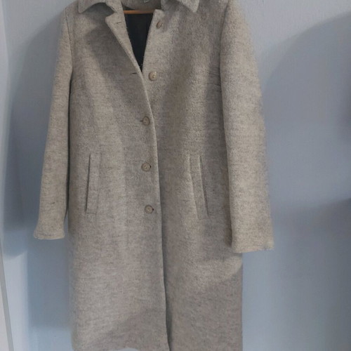 Wool Blend Coat Grey Like New, Size M