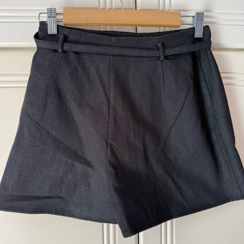 Zara denim skort with belt used, size S