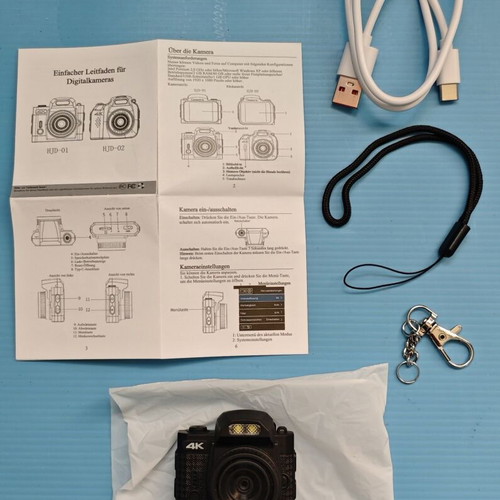 Mini Digital Camera 64MP 4K HD 64GB Memory LED Flash