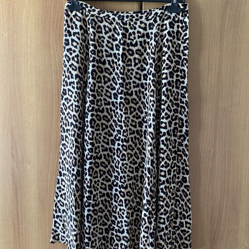 H&M Midi Skirt Animal Print New, Size S