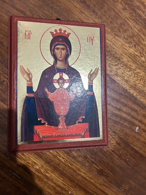 Byzantine Christian icon Panagia with Christ new