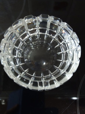Crystal ashtray, 12.5 cm