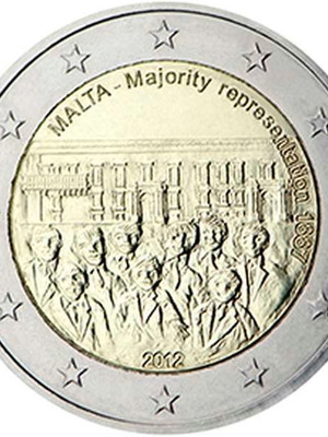 Малта 2 евро 2012 паметна монета unc