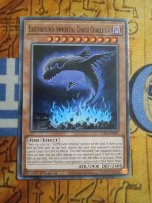 Earthbound Immortal Chacu Challhua κάρτα Yu-Gi-Oh! σαν καινούργιο