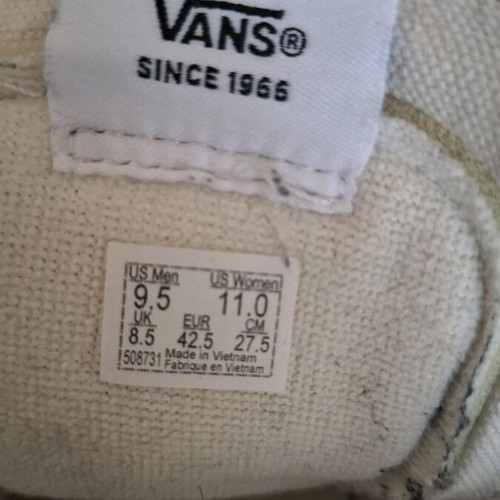 Vans Sk8-hi Vr3 Ανδρικά Μποτάκια Χακί σαν καινούργια, μέγεθος 42.5