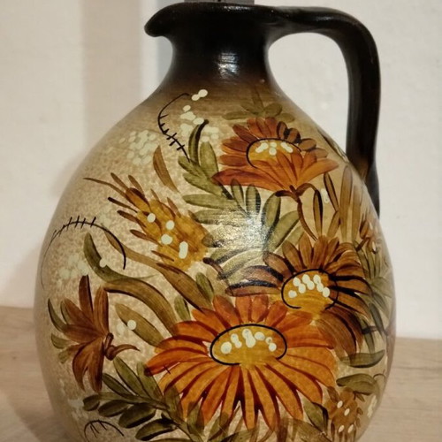 Handmade clay jug like new without damages