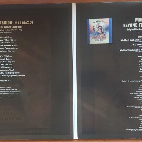 Mad Max Trilogy Soundtracks Limited Edition 3LP Colored Vinyl Mint