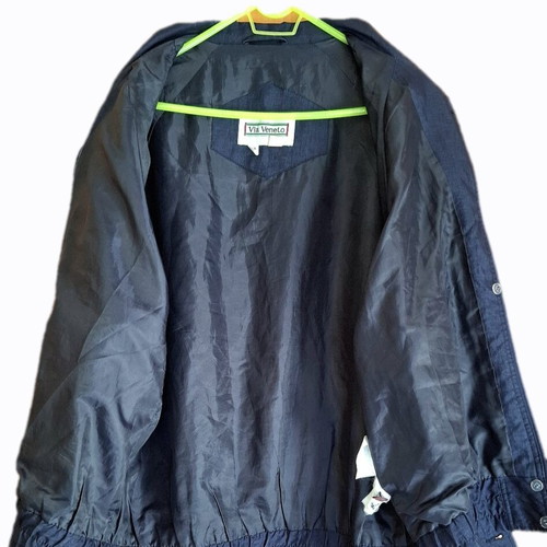 Via Veneto Harrington Jacket vintage 90s blue, like new