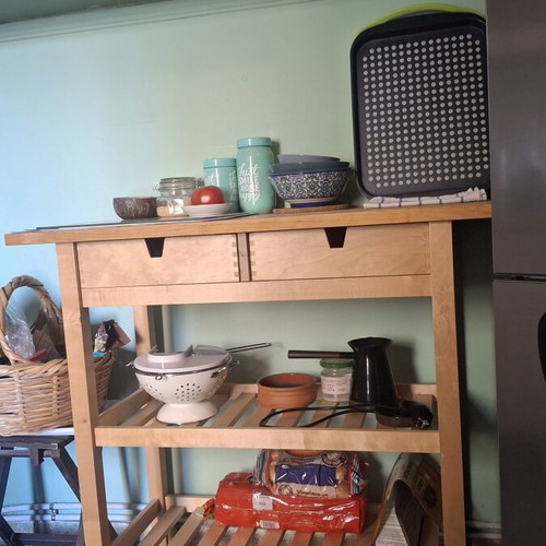 Kitchen trolley like new, solid birch wood, versatile use