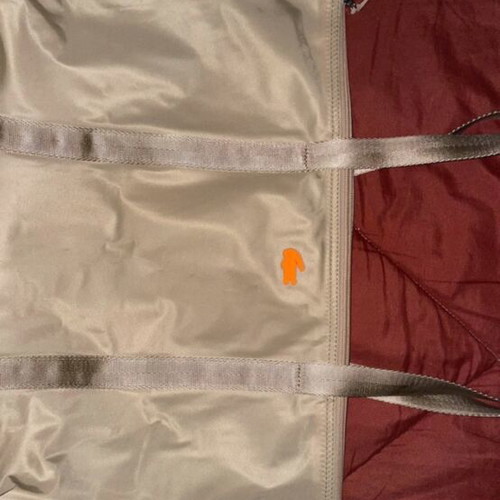 Lacoste tote bag beige new, waterproof polyester