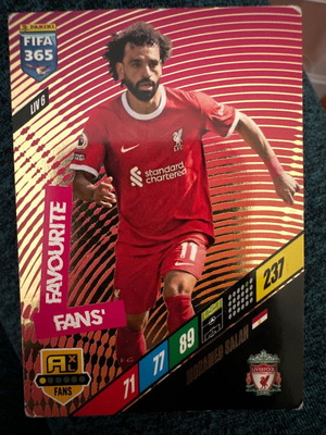 Mohamed Salah 2024 Panini FIFA 365 Adrenalyn XL Fans Favourite used