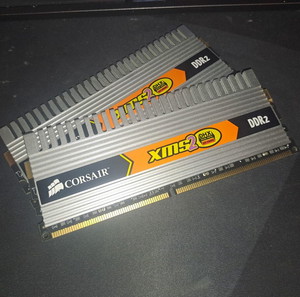 2 x 2GB RAM DDR2 για παλιό Desktop PC Corsair XMS2 800MHz Low Latency