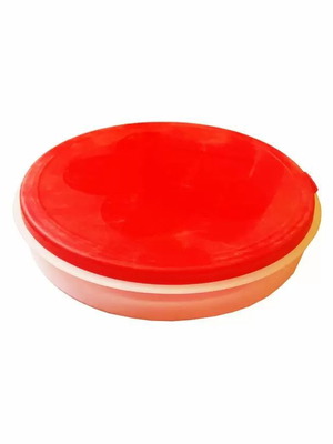 Collapsible round travel bowl 17cm red new