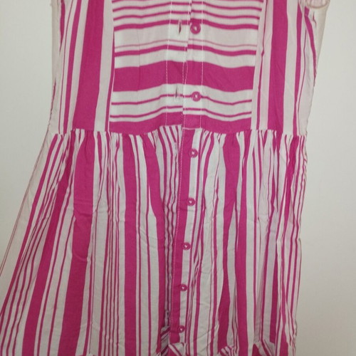 Abel & Lula cotton long dress size 8-9 like new, white and pink