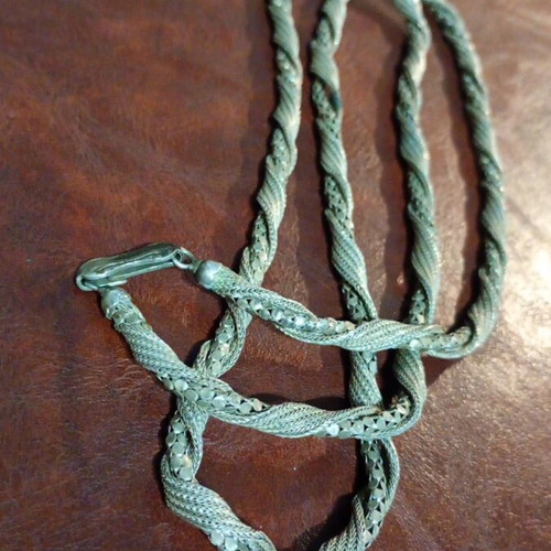 Vintage sterling silver chain used, stamped 950, 42.38g